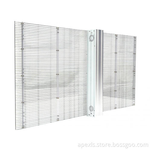 Indoor and outdoor Apexls transparent video screen